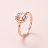 Rani Blush Halo Ring