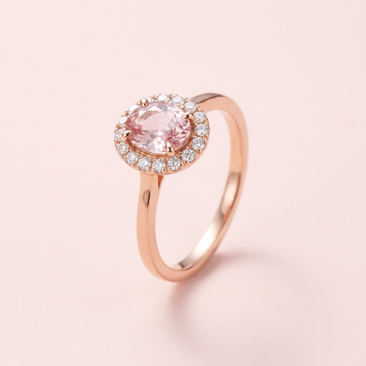 Rani Blush Halo Ring