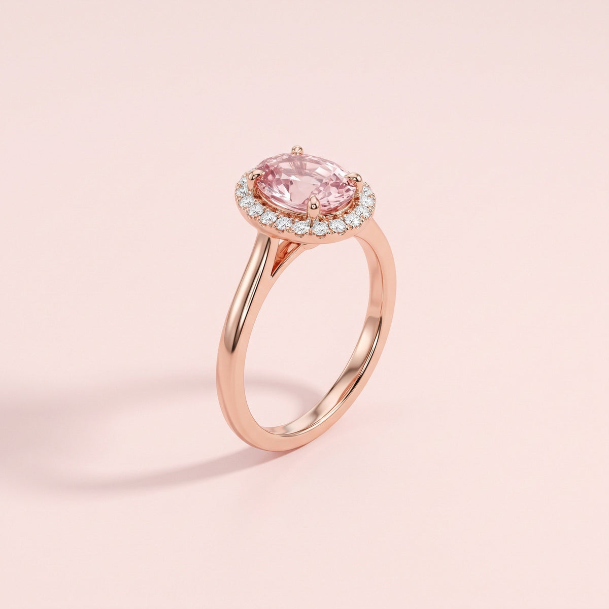 Rani Blush Halo Ring